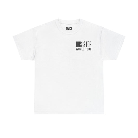 TWICE Tour Merch - White Tour Dates Tee